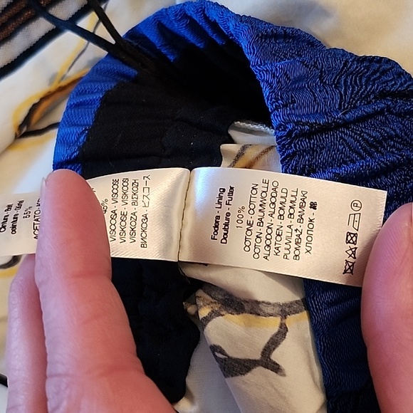 Forte_Forte designer pants, woman's face, flowers, 100% Cotton, Italian Sm/Md - Picture 11 of 13